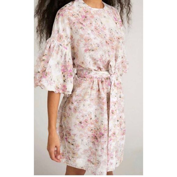 MUNTHE Organic Cotton and Silk Harriet Dress floral size 12 or 42EU - Picture 1 of 9